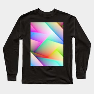 Geometric Futures #1 - Repeat Pattern Modular Synth Art Long Sleeve T-Shirt